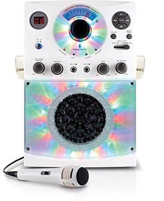 Singing Machine Sml385Btw Top Loading Cdg Karaoke System With Bluetooth, Sound And Disco Light Show (White)(Multicolor) available at flipkart for Rs.8943