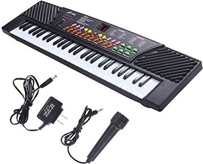 

Generic Ghp 54 Keys Black Music Electronic Keyboard Kid'S Piano Organ W Microphone(Multicolor)
