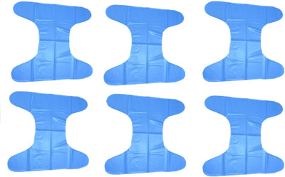 

PEUBUD Waterproof / Reusable Plastic Diapers Cover / Pants Worn Over Diapers For 0-6 Month (Pack Of 6, Blue;pink;yellow