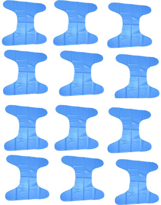 

PEUBUD Waterproof / Reusable Plastic Diapers Cover / Pants Worn Over Diapers For 0-9 Month (Pack Of 12, Blue;pink;yellow