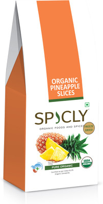 

Spicly Organic Freeze Dried Pineapple Slices Pineapple(100 g, Vacuum Pack)