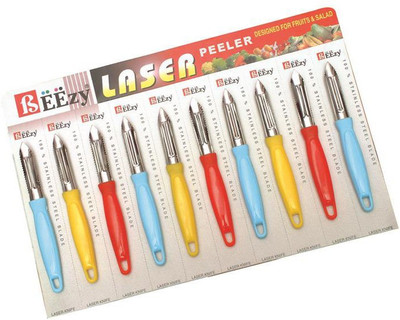 Beezy Laser Peeler Stainless Steel Multicolor Set of 10 pcs Y Shaped Peeler(Multicolor Pack of 10) available at flipkart for Rs.259