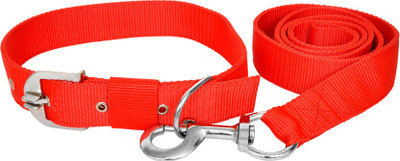 

Supply King Durable, Double Layred Dog Collar & Leash(Medium, Red)