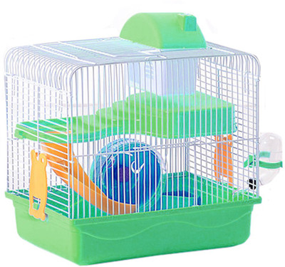 

Sage Square Playhouse/cage for Hamster & Dwarf/Gerbil/Mice-with Spare Floor, Exercise Wheel, Water Bottle, Hide House and Food Tray Hamster, Chipmunk, Hedgehog, Mouse, Squirrel House
