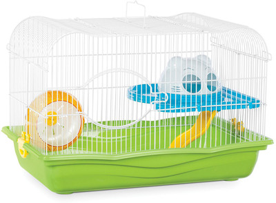 

Sage Square Playhouse/cage for Hamster/Dwarf/Gerbil/Mice-with Spare Floor, Exercise Wheel, Water Bottle, Hide House & Food Bowl Hamster, Chipmunk, Hedgehog, Mouse, Squirrel House
