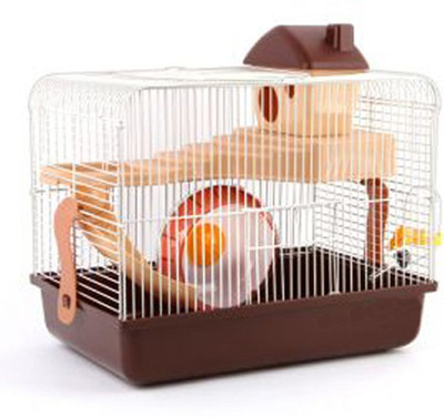

Sage Square Cage/Playhouse for Hamster/Dwarf/Gerbil/Mice-with Spare Floor, Exercise Wheel, Water Bottle, Hide House and Food Tray Hamster, Chipmunk, Hedgehog, Mouse, Squirrel House