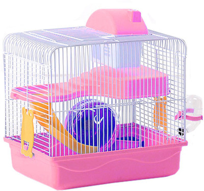 

Sage Square Cage/Playhouse for Hamster/Dwarf/Gerbil/Mice-with Spare Floor, Exercise Wheel, Water Bottle, Hide House and Food Bowl Hamster, Chipmunk, Hedgehog, Mouse, Squirrel House