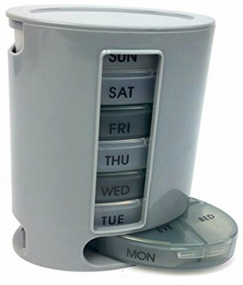 

N-STORE 7 Day 7 days Pill Pro 4 Compartment Medicine Storage Organizer Pill Box (Multicolor) Pill Box(Multicolor)