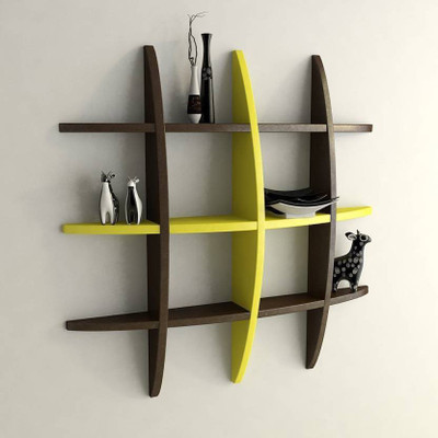 46 Off On Purchas Wooden Designing Wall Shelf