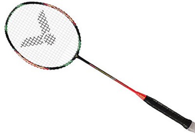 

Victor Jet Speed 10-Q Unstrung Badminton Racket (2018 Edition) (4U) Red Strung Badminton Racquet(G5 - 3 Inches, 250 g)