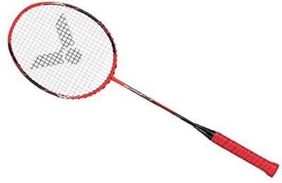 

Victor Hyper Nano X-990 Unstrung Badminton Racket (HX-990) (3U) Red Strung Badminton Racquet(G5 - 3 Inches, 250 g)