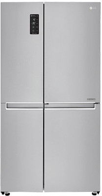 LG 687 L Frost Free Side by Side Refrigerator Shiny Steel/Platinum Silver/VCM PLATINUM SILVER, GC M247CLBV