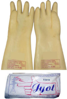 

SS & WW Jyoth Electrical Hand Gloves 33 KVA Rubber Safety Gloves(1)