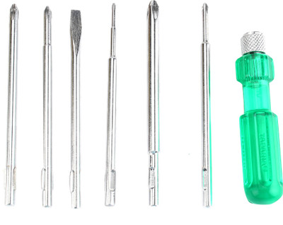 

Taparia 821 Standard Screwdriver Set(Pack of 6), Silver;green