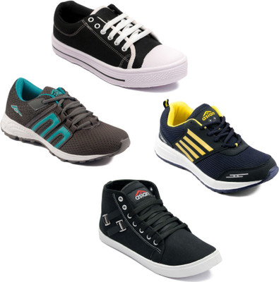 

Asian Men Casual & Running Shoes Combo Pack of 4 Casuals For Men(Multicolor