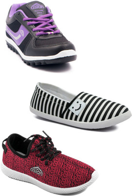 

Asian Women Casual & Running Shoes Combo Pack of 4 Walking Shoes For Women(Multicolor