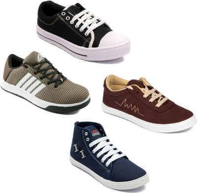 

Asian Men Casual & Running Shoes Combo Pack of 4 Casuals For Men(Multicolor