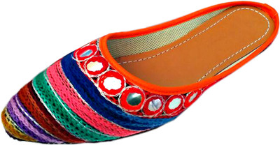 

sdshopping Women Jutis For Women(Multicolor, Orange