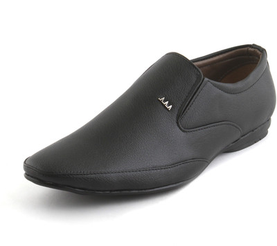 

GINO Leather Formals Corporate Casuals For Men(Black