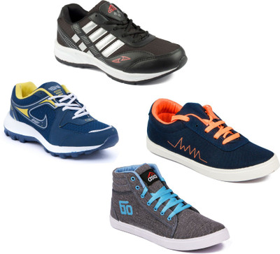

Asian Men Casual & Running Shoes Combo Pack of 4 Sneakers For Men(Multicolor