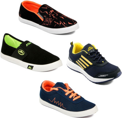 

Asian Men Casual & Running Shoes Combo Pack of 4 Casuals For Men(Multicolor