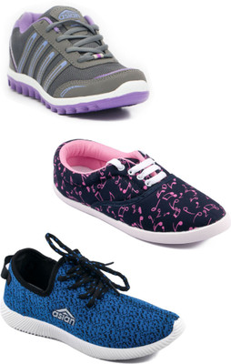 

Asian Women Casual & Running Shoes Combo Pack of 4 Running Shoes For Women(Multicolor