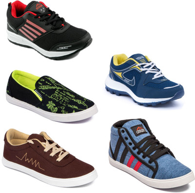 

Asian Men Casual & Running Shoes Combo Pack of 5 Casuals For Men(Multicolor