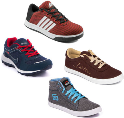 

Asian Men Casual & Running Shoes Combo Pack of 4 Running Shoes For Men(Multicolor