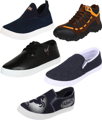 

SHOEFLY Multicolor Combo-(5)-604-392-748-690-757 Casuals For Men(Multicolor