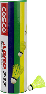

Cosco aero 747 Nylon Shuttle - Yellow(77, 77, Pack of 6)