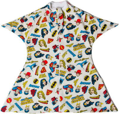 

TuddyBuddy SwaddleSleepPack: Swaddle for 0-6 months babies. Therapy for 'Moro' or Startle Reflex. White Super heroes Print, 100% Cotton Sleeping Bag(White