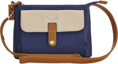 

Lavie Girl's Casual Blue PU Sling Bag
