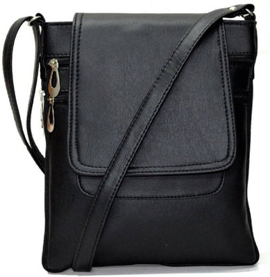 

amazing collection Girls Casual Black Leatherette, Rexine Sling Bag