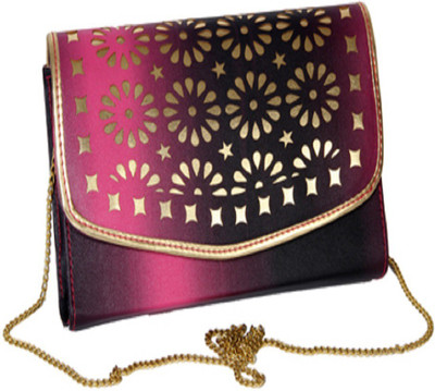 

Borse Women Evening/Party Purple Leatherette Sling Bag