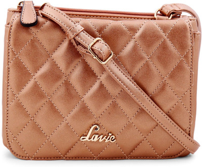 

Lavie Women Casual Brown PU Sling Bag