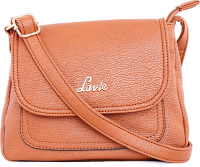 

Lavie Women Casual Orange PU Sling Bag