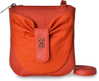 

Baggit Women Casual Orange PU Sling Bag