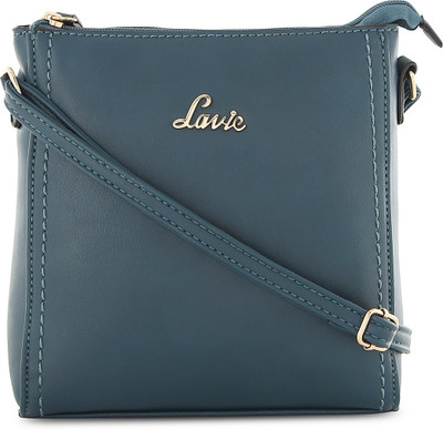 

Lavie Girl's Casual Blue PU Sling Bag