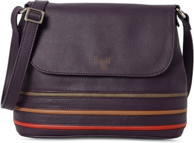 

Baggit Women Casual Purple PU Sling Bag