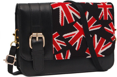 

Borse Women Casual Black Leatherette Sling Bag