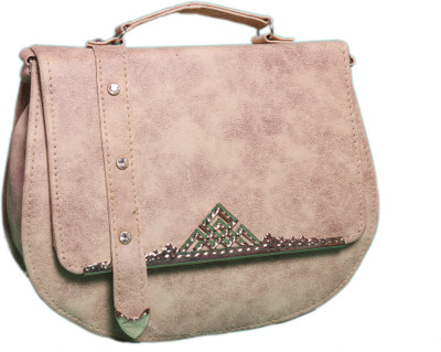 Easy Dealss Girls Casual Silver PU Sling Bag