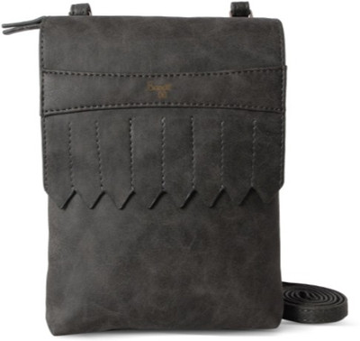 

Baggit Women Casual Grey PU Sling Bag