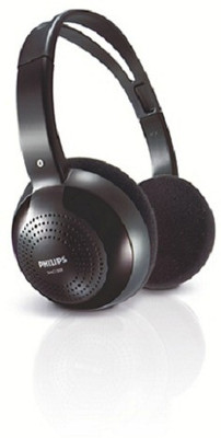 

Philips SHC1300 WIRELESS HEADSET Smart Headphones(Wireless), Black