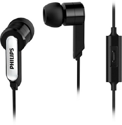 

Philips SHE1405 WITH GREAT SOUND Smart Headphones(Wired), Black