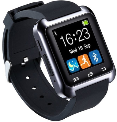 

VibeX ® U8 Bluetooth Intelligent LCD Touch Bracelet Wristband Pedometer Barometer Altimeter with Steps Tracking Phone Anti-lost Call Message Sync Black Smartwatch(Black Strap Free Size)