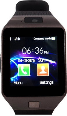 

Wonder World ® Mobile Phone DZ09 Unlocked Universal GSM Bluetooth 4.0 8GB Storage Camera Black Smartwatch(Black Strap Free Size)