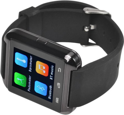 

VibeX ® Smartphones Outdoor Sports Pedometer, Amesica U80 Bluetooth Smart Watch Call Drinking Sedentary Reminder Wristwatch Black Smartwatch(Black Strap Free Size)