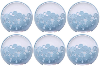 

SYGA Wall Mount Bathroom Accessories Hardware Soap Holder_Blue( Set Of 6)(Blue)
