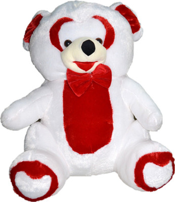 

Fun & Joy Cute & Soft Teddy Bear in White & Red Spots - 50 cm(White, Red), Red;white