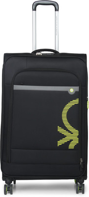 

United Colors of Benetton Soft Luggage Strolly Expandable Check-in Luggage -  inch(Black